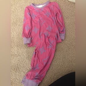 Boujee pink lv bamboo 2 piece pj set 6-12 months nwot